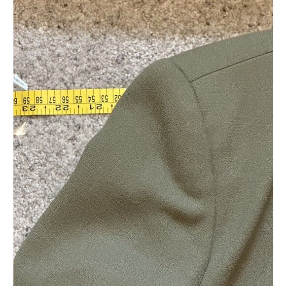 Rare 100% Wool Women Vintage Saville Suit Hunter Green Jacket Skirt Set Size 12 - Picture 5 of 14